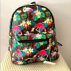 💥3x hp FLAMINGO Brown mini backpack gift